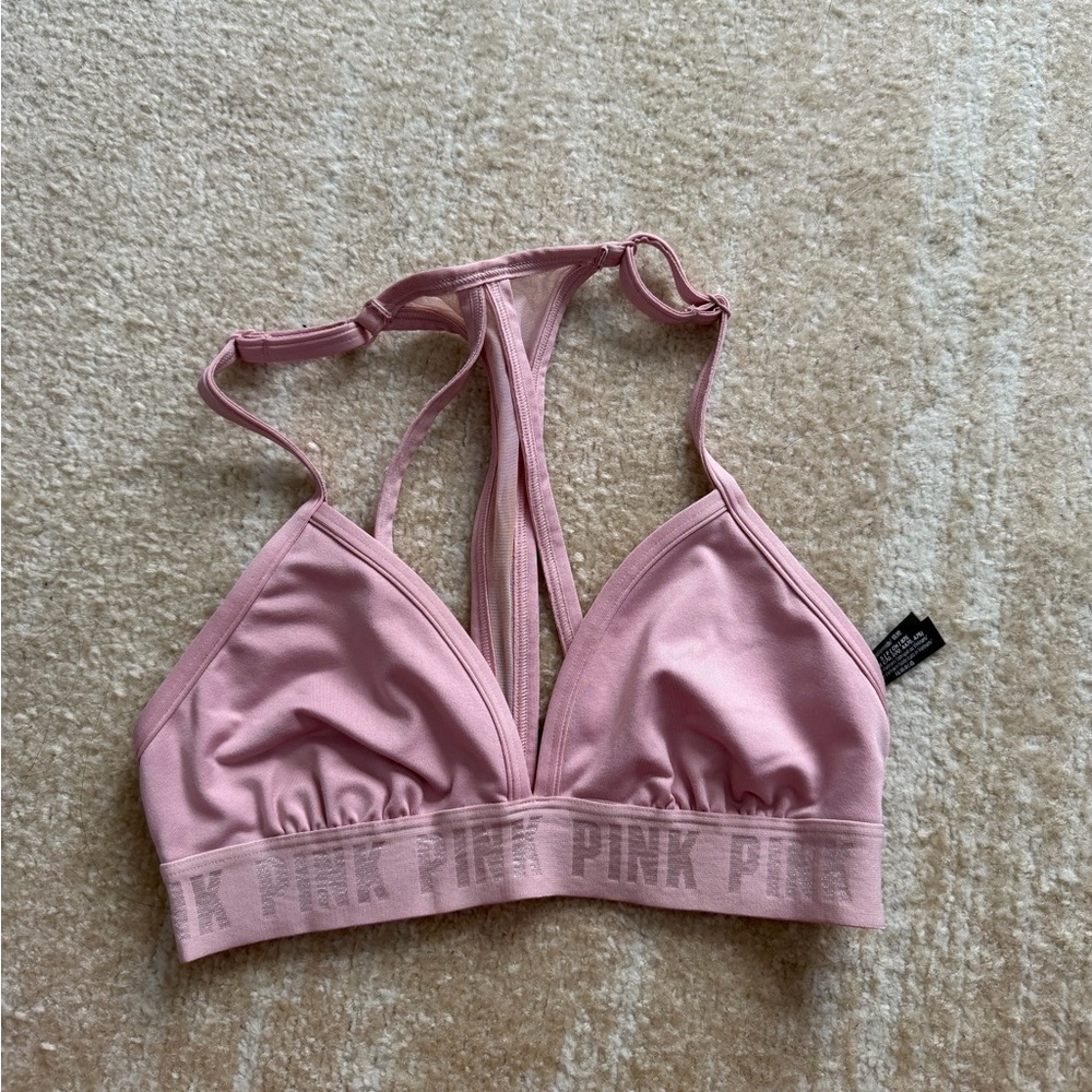 PINK Victoria's Secret Light Pink Strappy Bralette